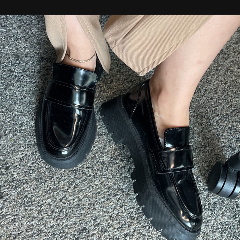Zara lug loafers